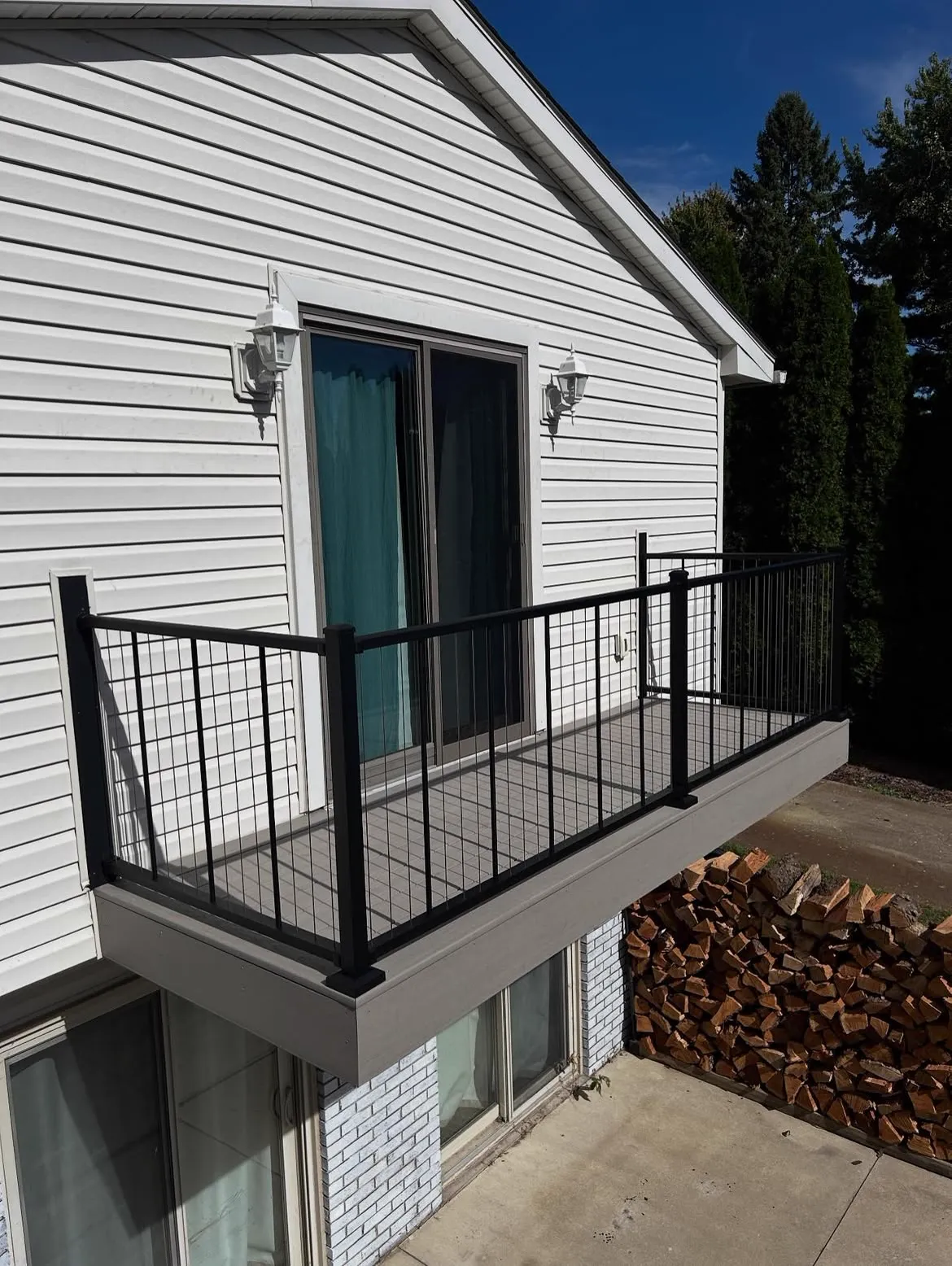 Rebuilt balcony